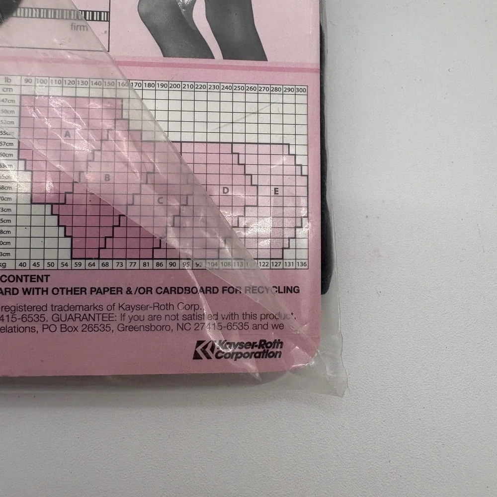 No Nonsense Great Shapes Tummy Flattener Pantyhose Midnight Black CF3 Size C NEW